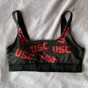 Pink Victoria’s Secret USC Sports Bra - L